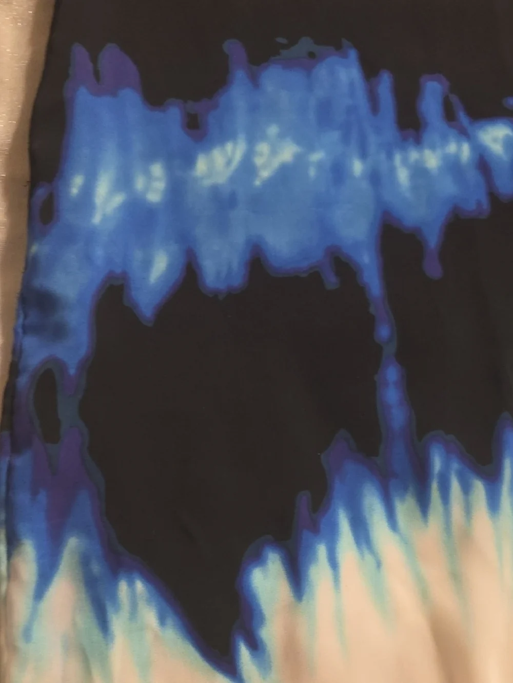 Vince Black Blue White Tie-Dye Mini Dress Size 10
